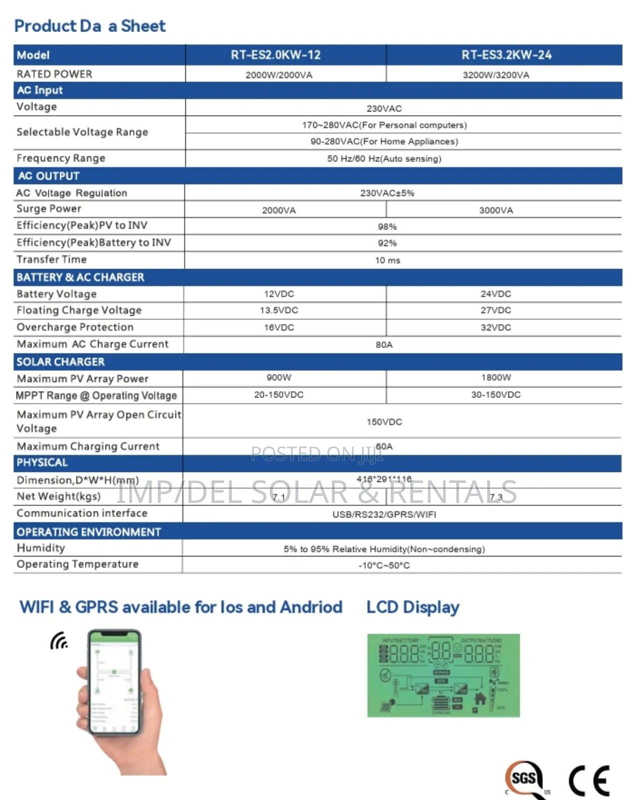 2kw 12v Solar Hybrid Inverter