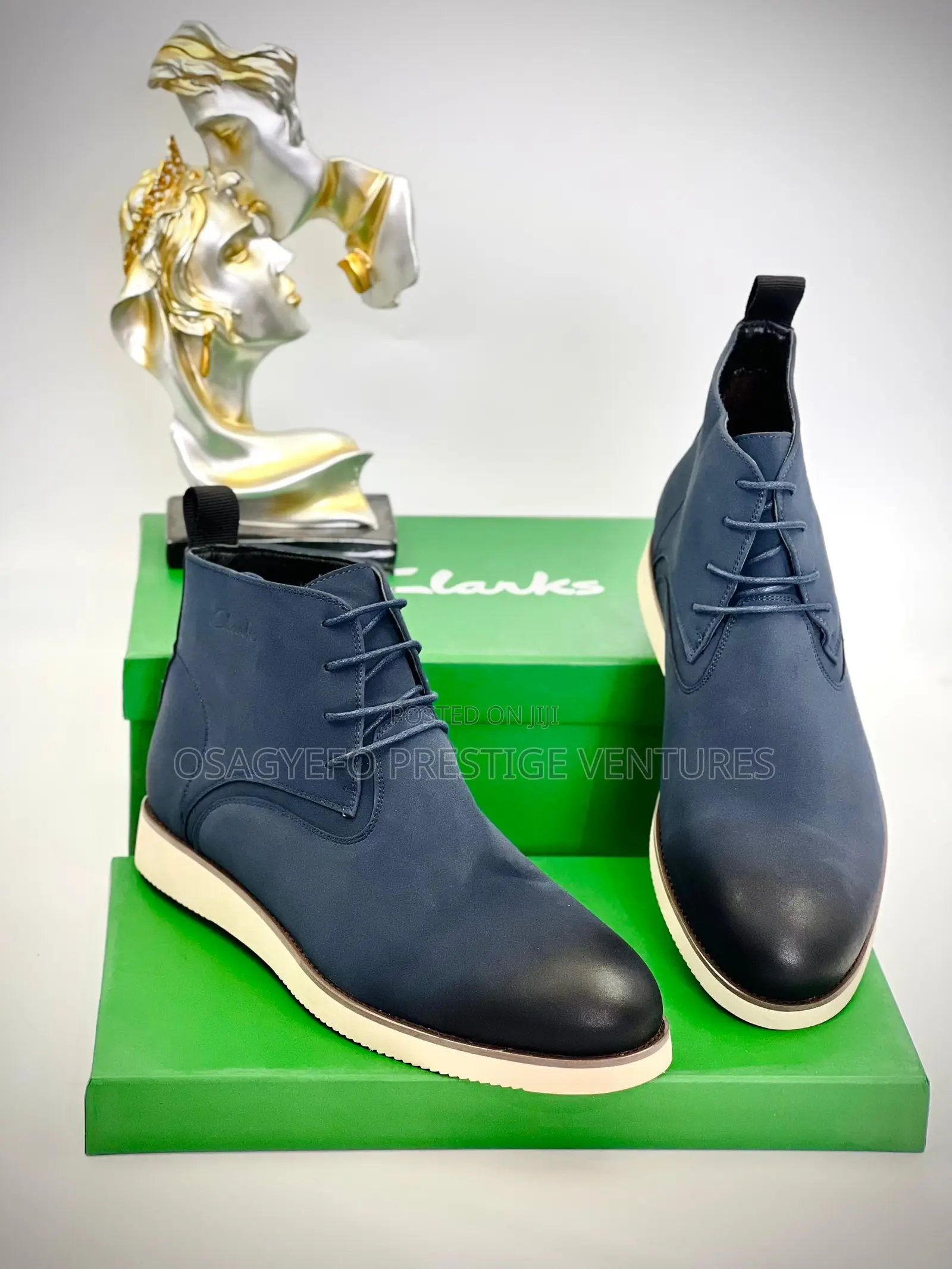 Quality Clarks Boot Navy
