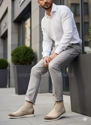 Quality Clarks Boot Beige