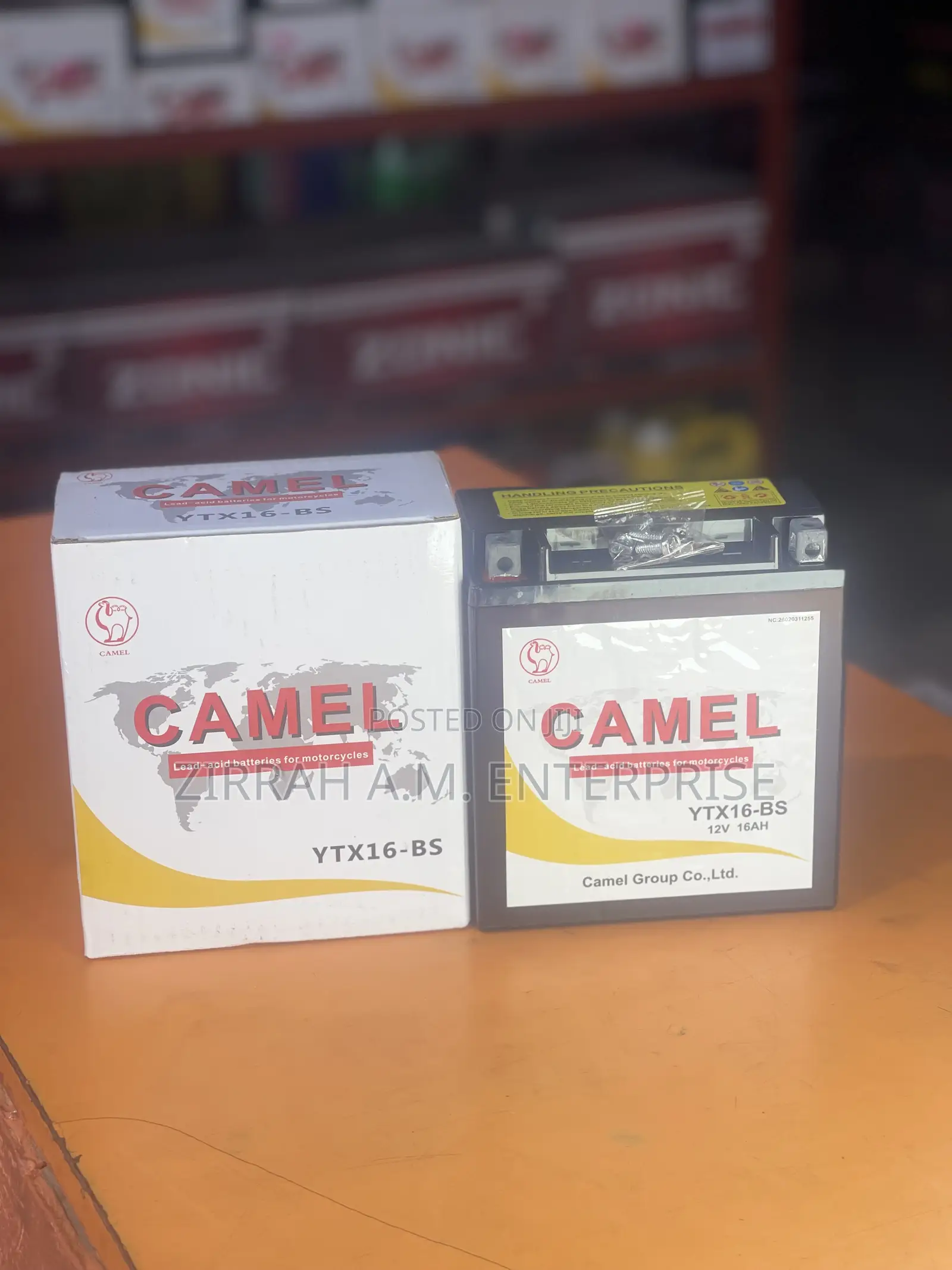 Camel Battery 12v 16ah 12n16