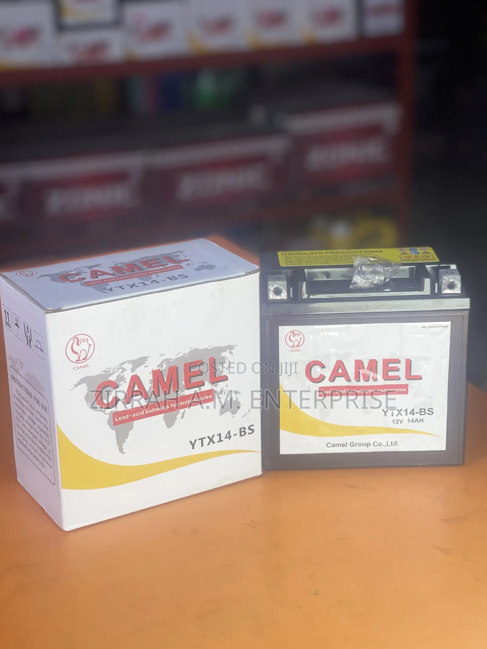 Camel Motor Battery 12v 14ah 12n14