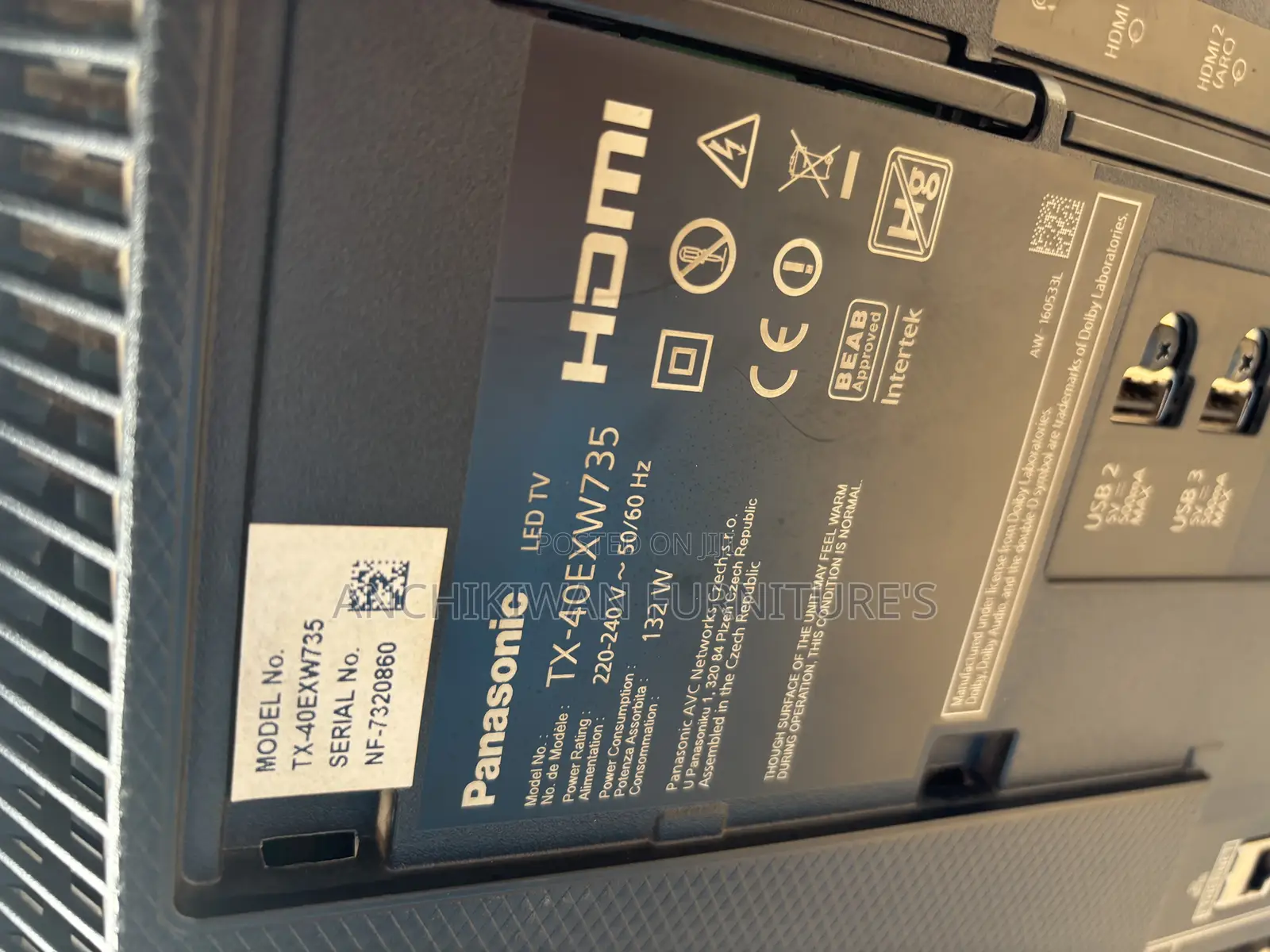 Panasonic 40 Inches Smart Double Digital Satellite Bluetooth Tv