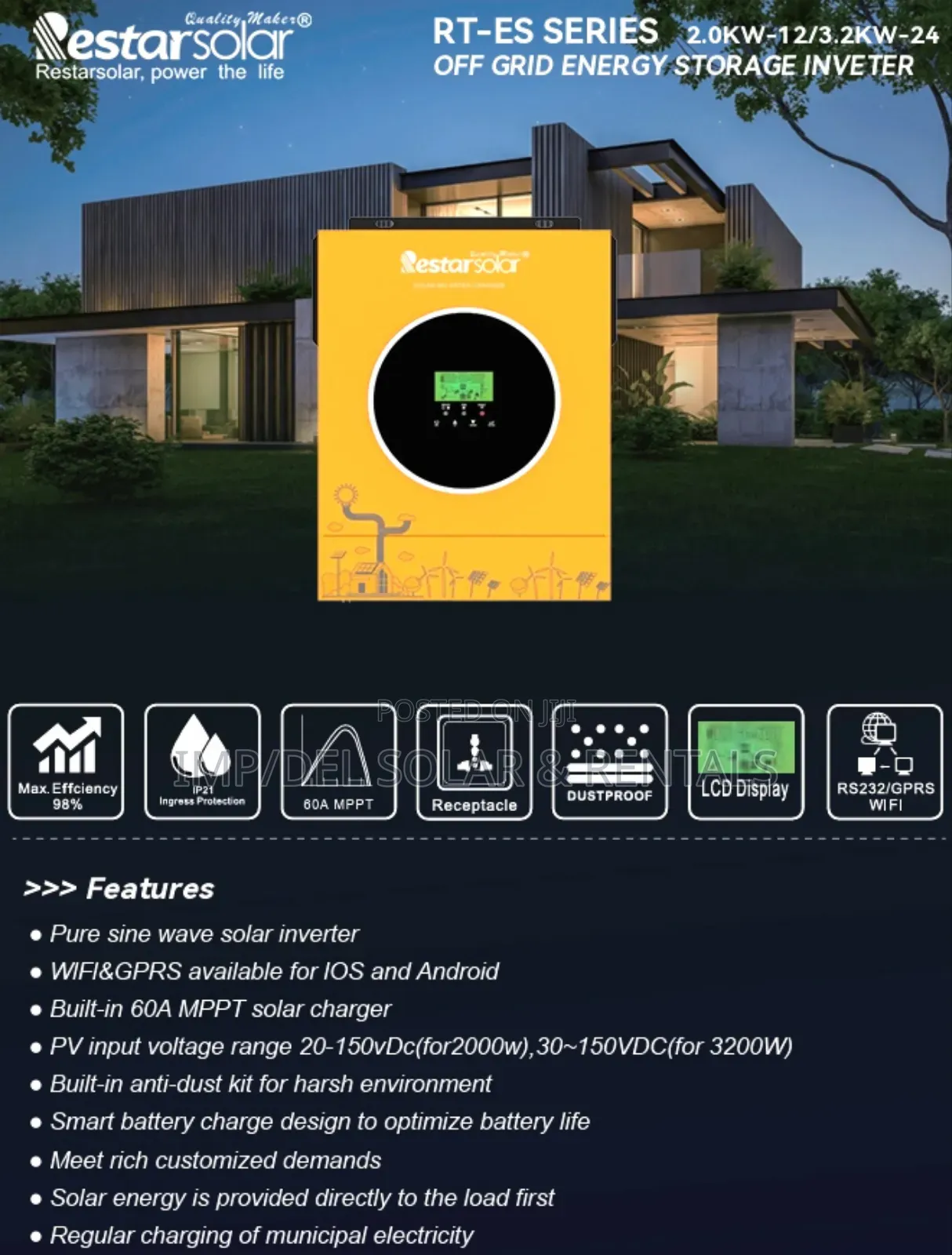 3.2kw 24v Solar Hybrid Inverter