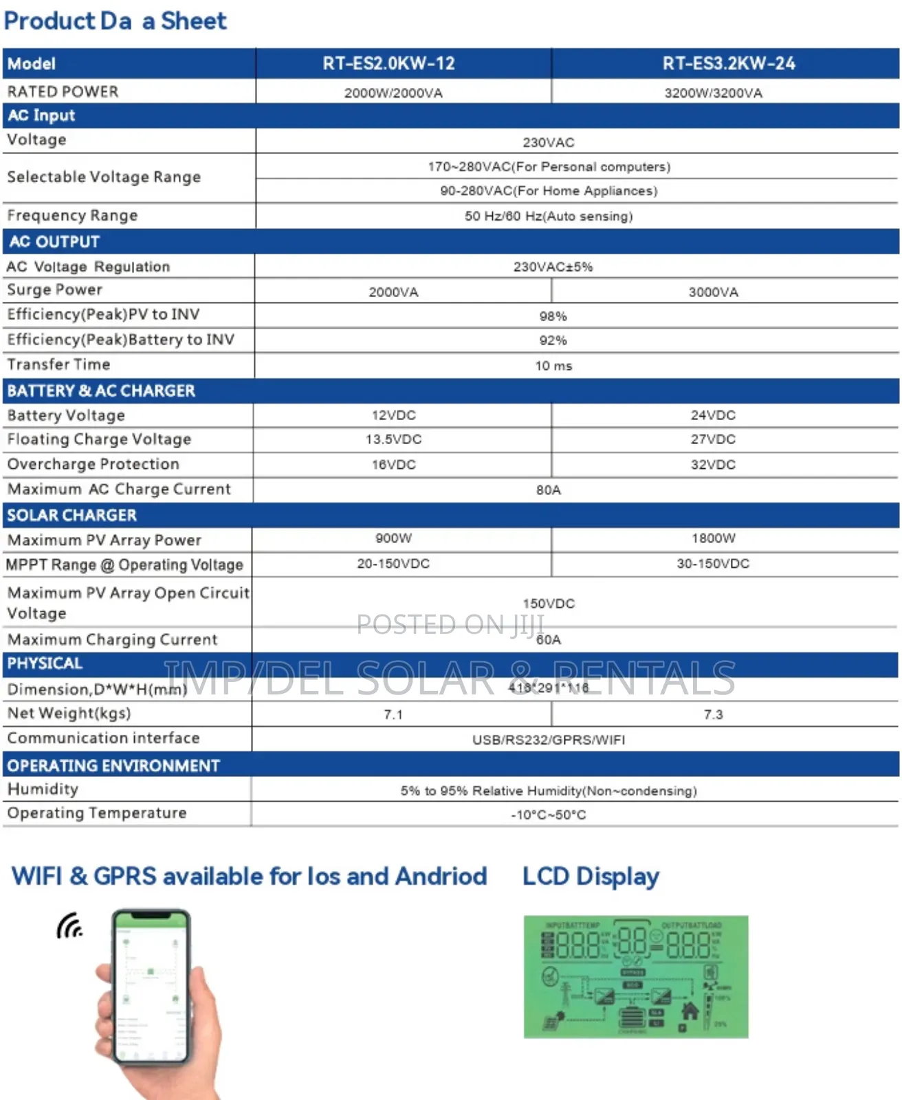 3.2kw 24v Solar Hybrid Inverter