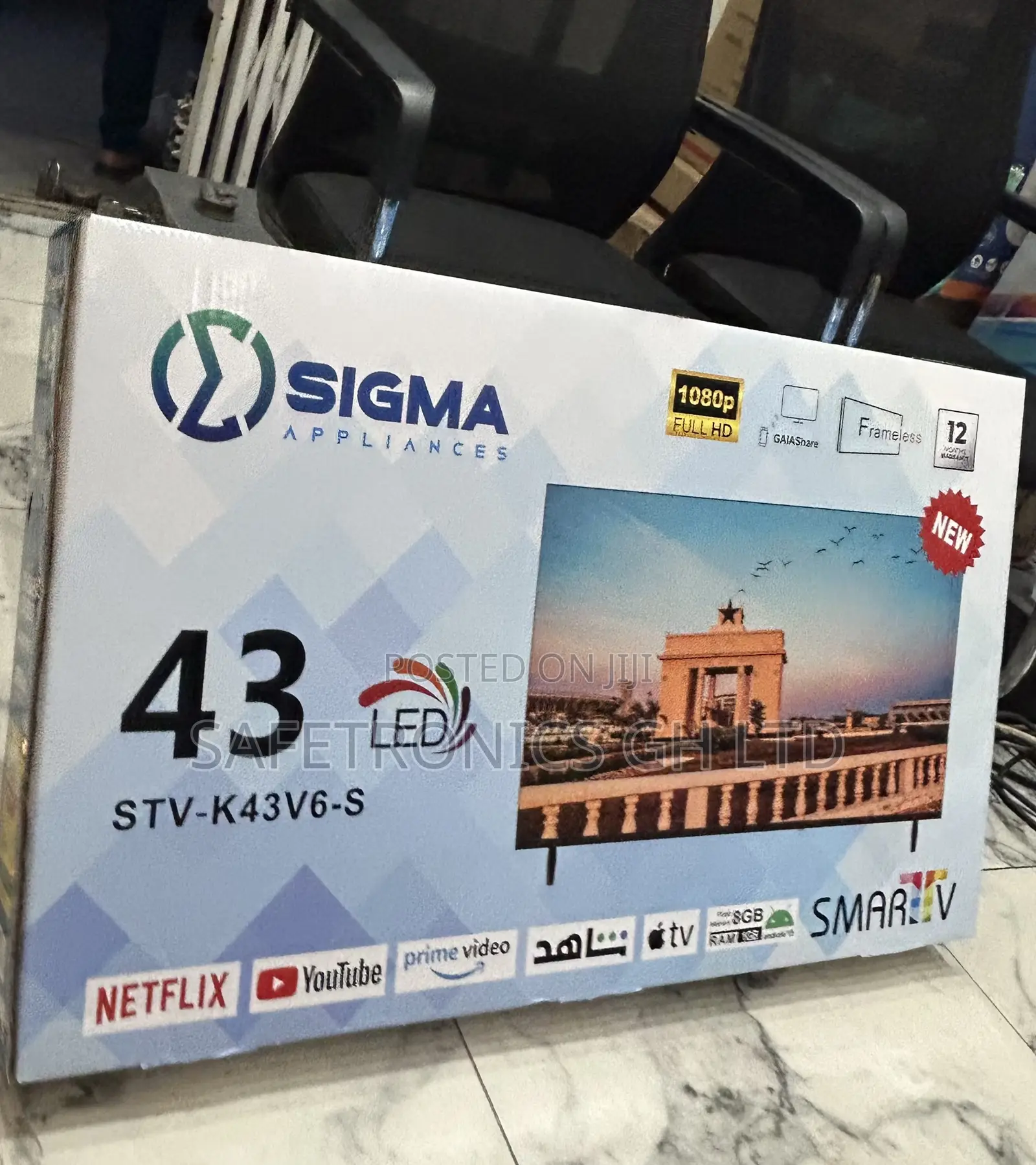 Order New Sig-K43v6-S 43 Inch Full Hd Smart Sigma Clear Tv