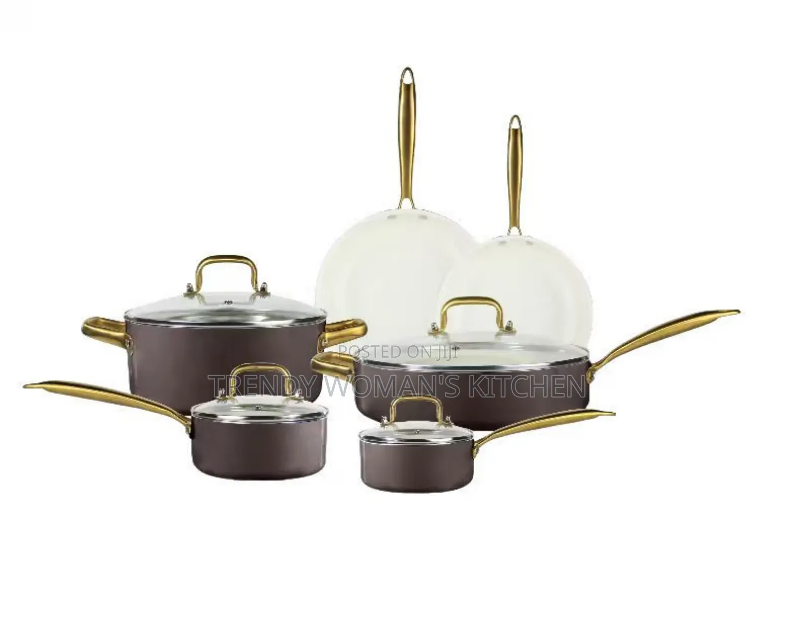 Anti Scratch Ceramic Enameled Aluminum Cookware