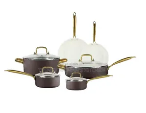 Anti Scratch Ceramic Enameled Aluminum Cookware
