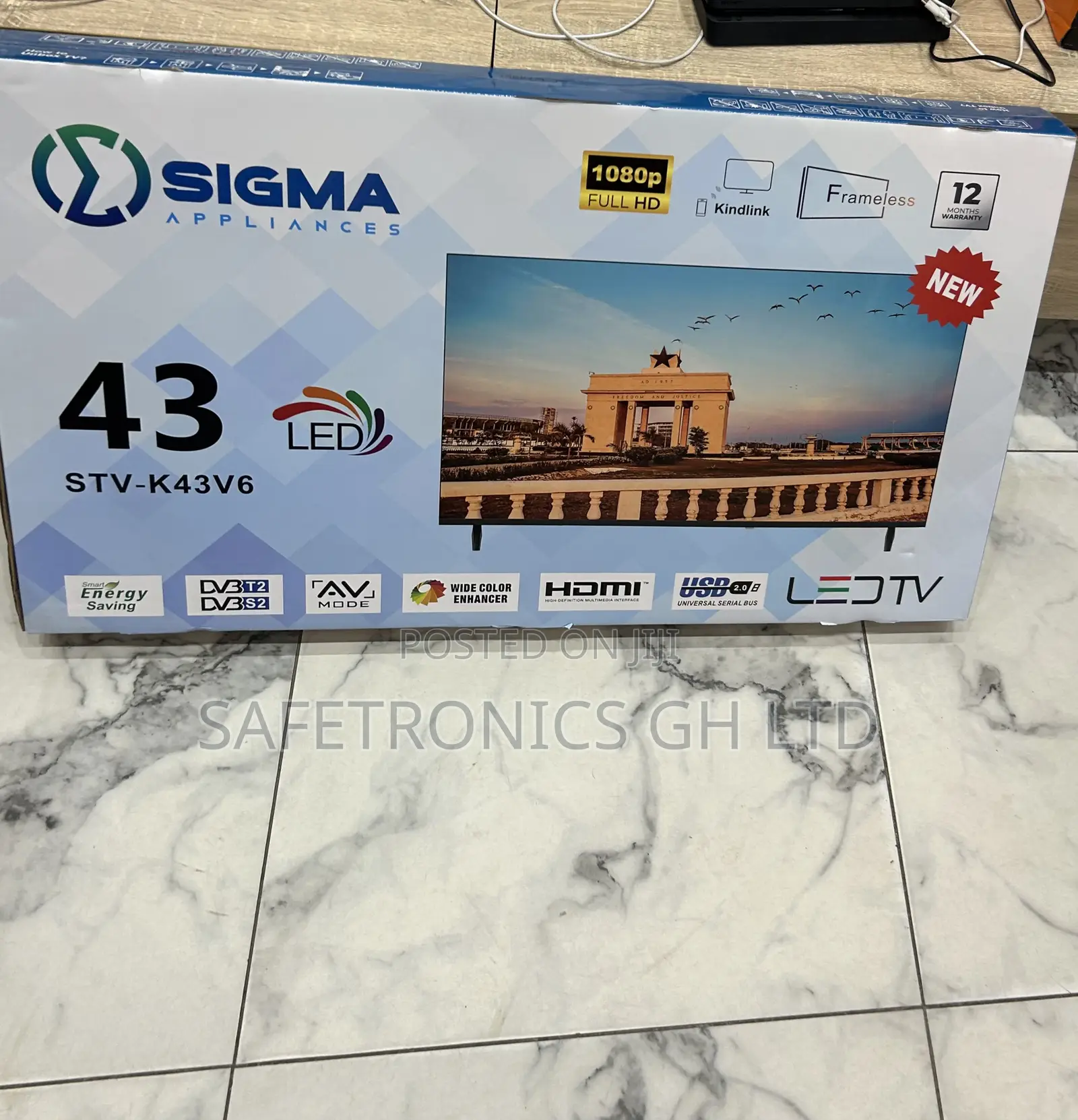 Sigma Full Hd Led 43 Inch Clear Frameless Sig-K43v6 Best Tv