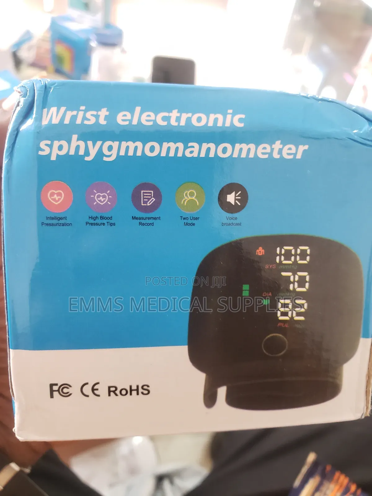 Wrist Bp Monitor ( Rechargeable)