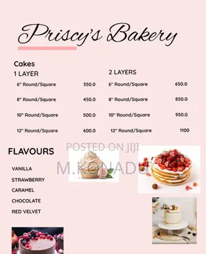 Customised Cakes and Bakery Services
