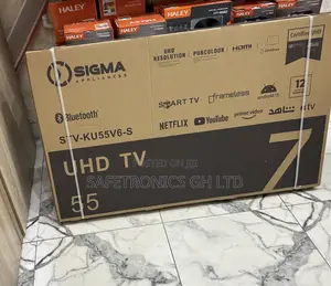 Fresh in Box Ultra 55 Inch Led Smart Sig-Ku55v6-S Sigma Frameless Tv