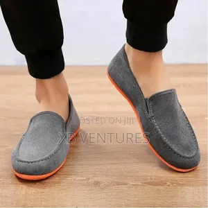Classic Men's
Canvas Loafers- Orange/Gren/Grey
