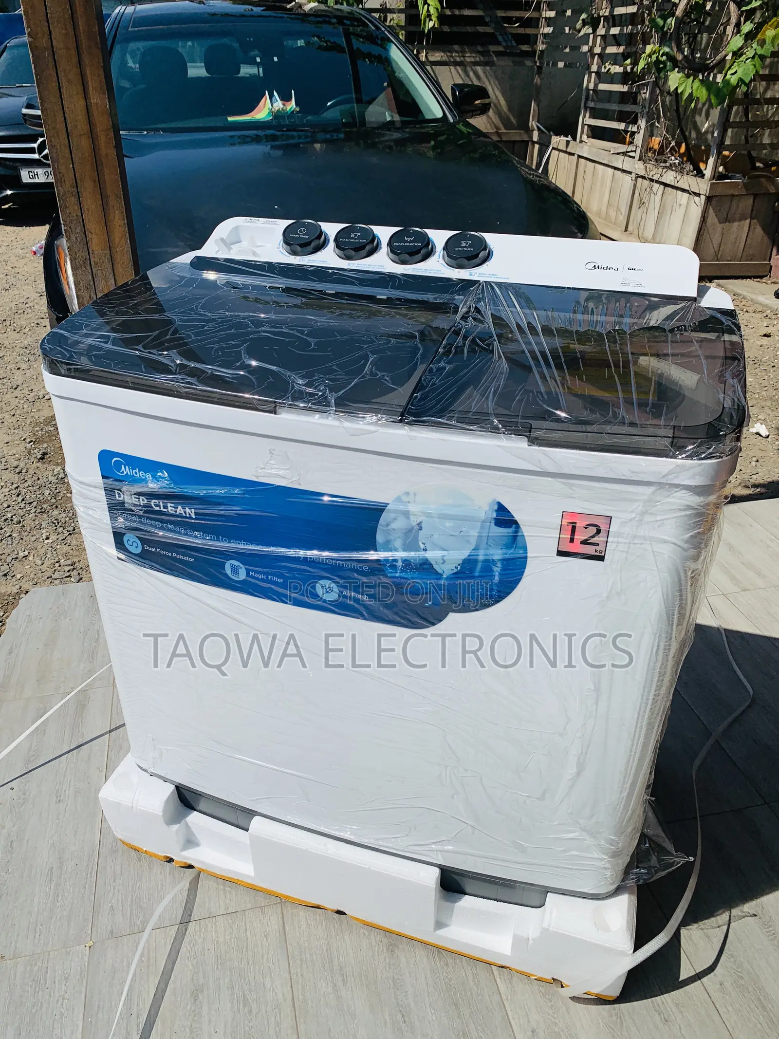 Less Noise Midea 12kg Twin Tube Washing Machine