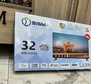 Excellent Black Clear 32 Inch Led FHD Sig-K32v6 Sigma Frameless Tv