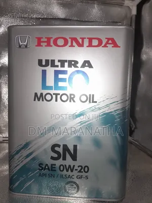 0w-20 Honda Genuine Synthetic Engine Oil Gf-6