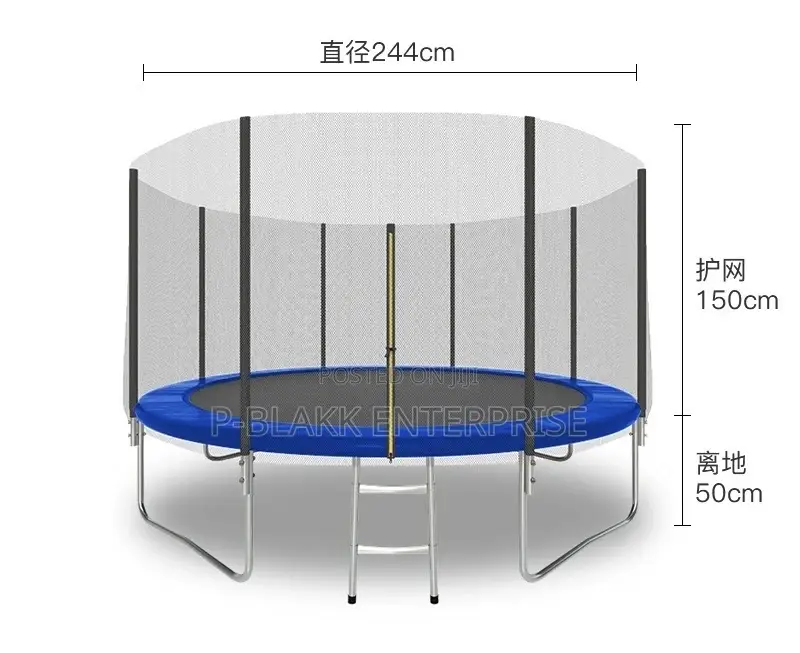 Premium 8ft or 2.44m Trampoline With Safety Ladder