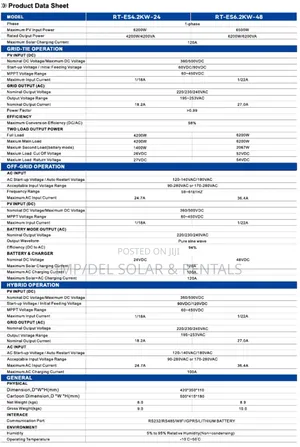 6.2kw 48v Solar Hybrid Inverter