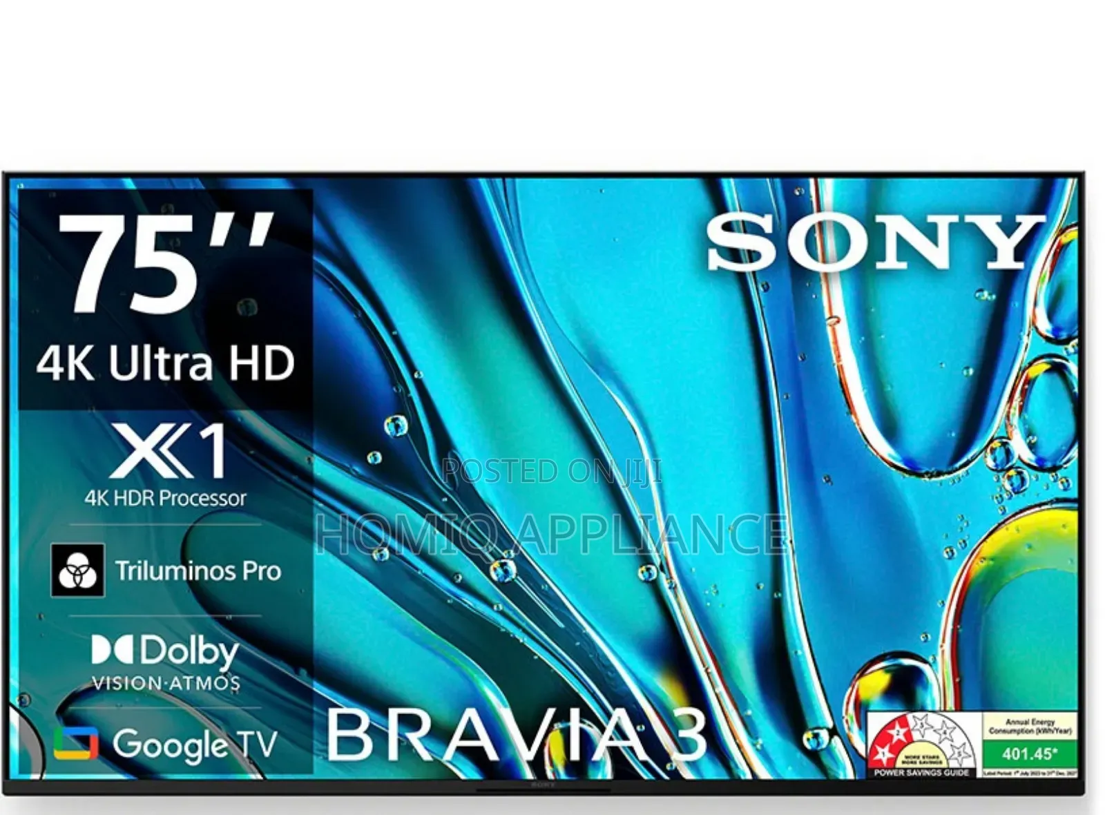 Sony 75-Inch Bravia Led HDR Google Model - Tv-K-75s30/U