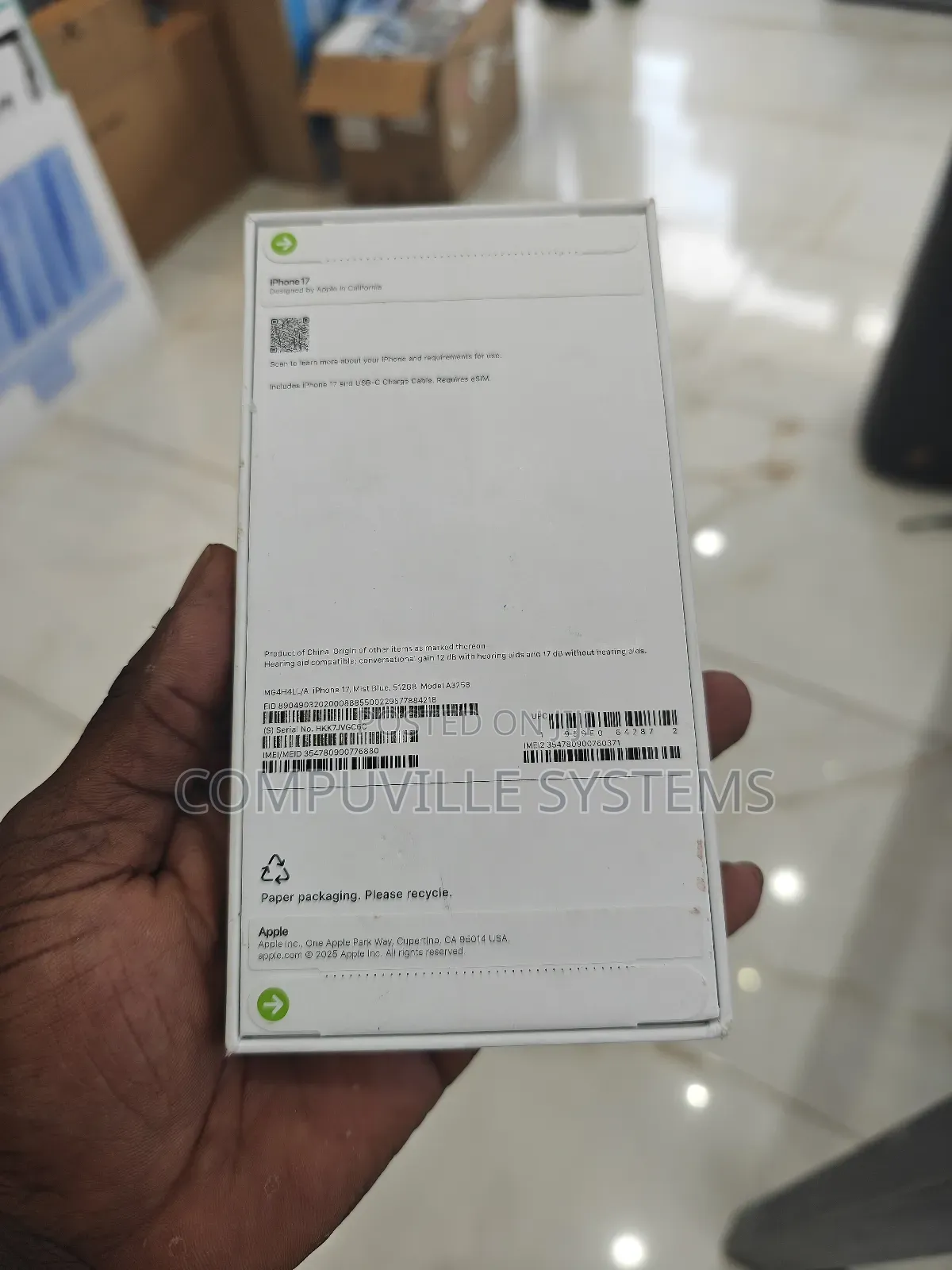 New Apple iPhone 17 512 GB Blue