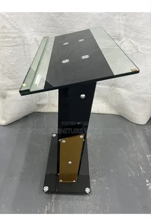Gold and Black Podium Stand