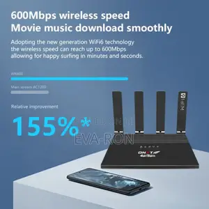 DNXT 4g/5g Wifi 6 Router With Built-in 5000mah Battery, 300m Range