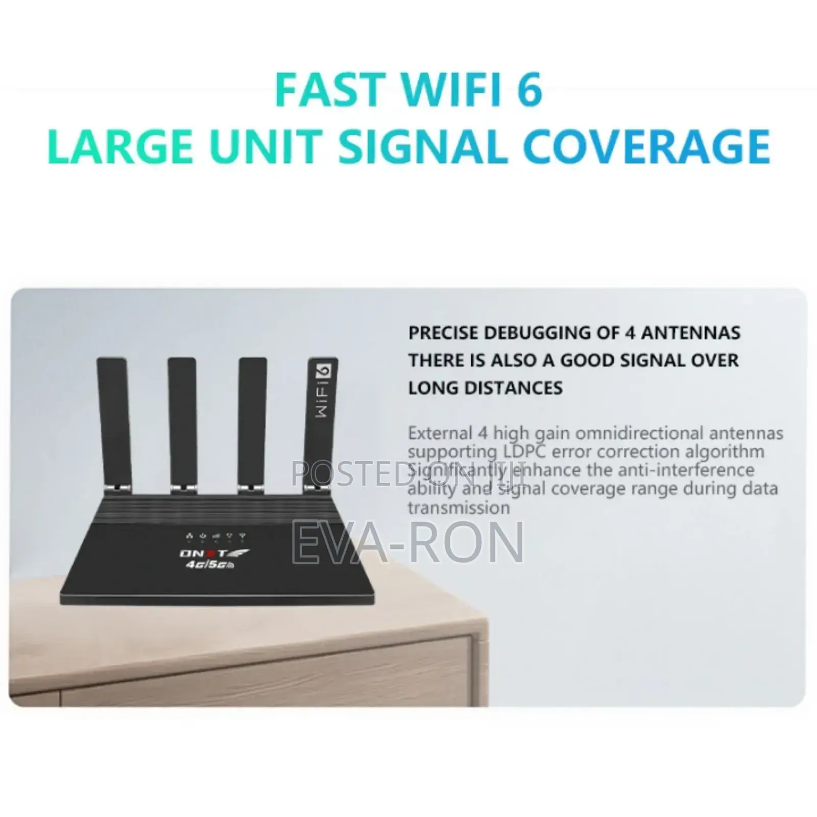DNXT 4g/5g Wifi 6 Router With Built-in 5000mah Battery, 300m Range