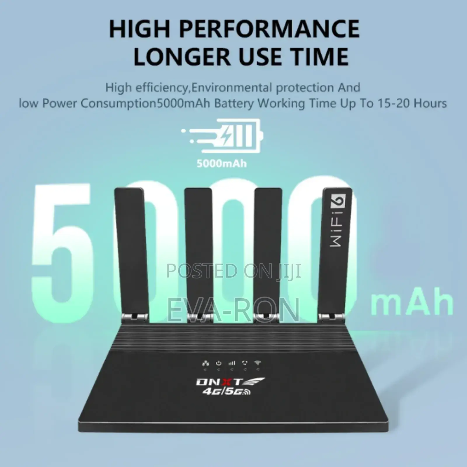 DNXT 4g/5g Wifi 6 Router With Built-in 5000mah Battery, 300m Range