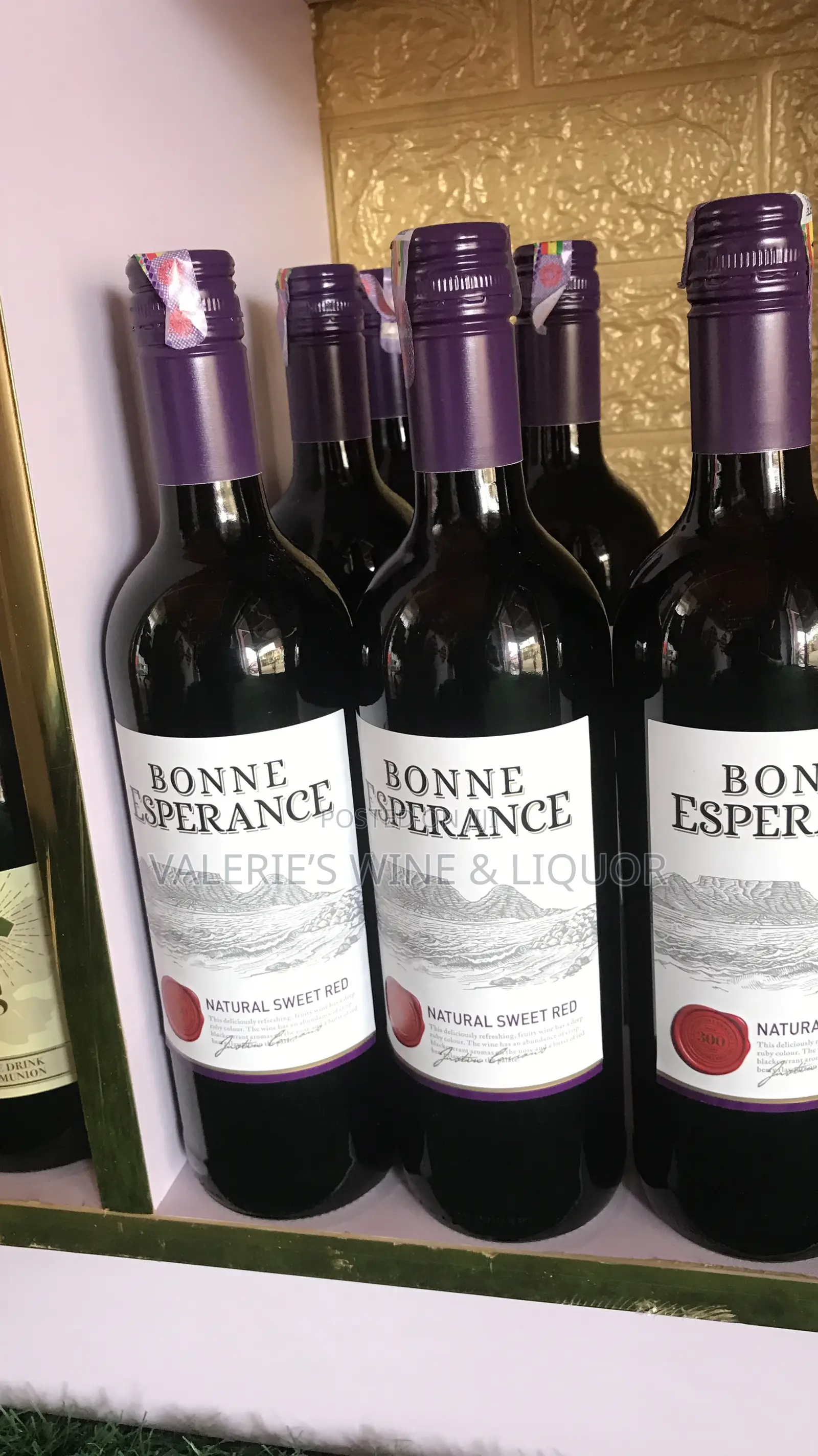 Bonne Esperace Natural Sweet Red Wine- 750 Ml