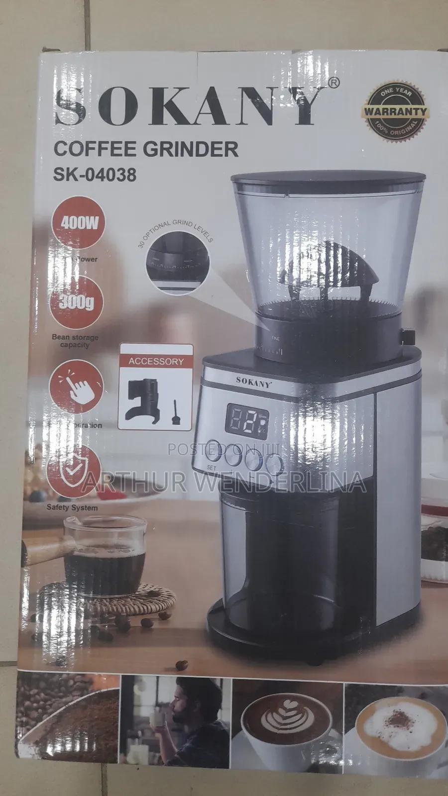 Sokany Coffee Grinder 400watt