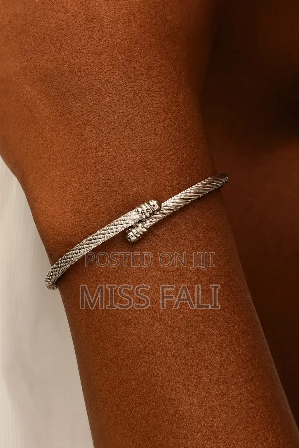 Twist Wire Bangle. Gold and Silver