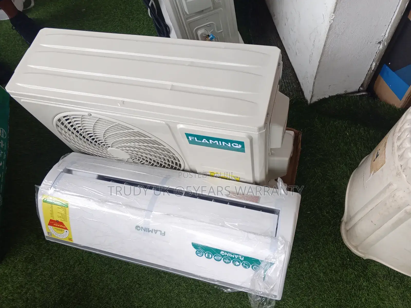 Flamino Portable Outdoor and Indoor Unit Set Air Conditioner
