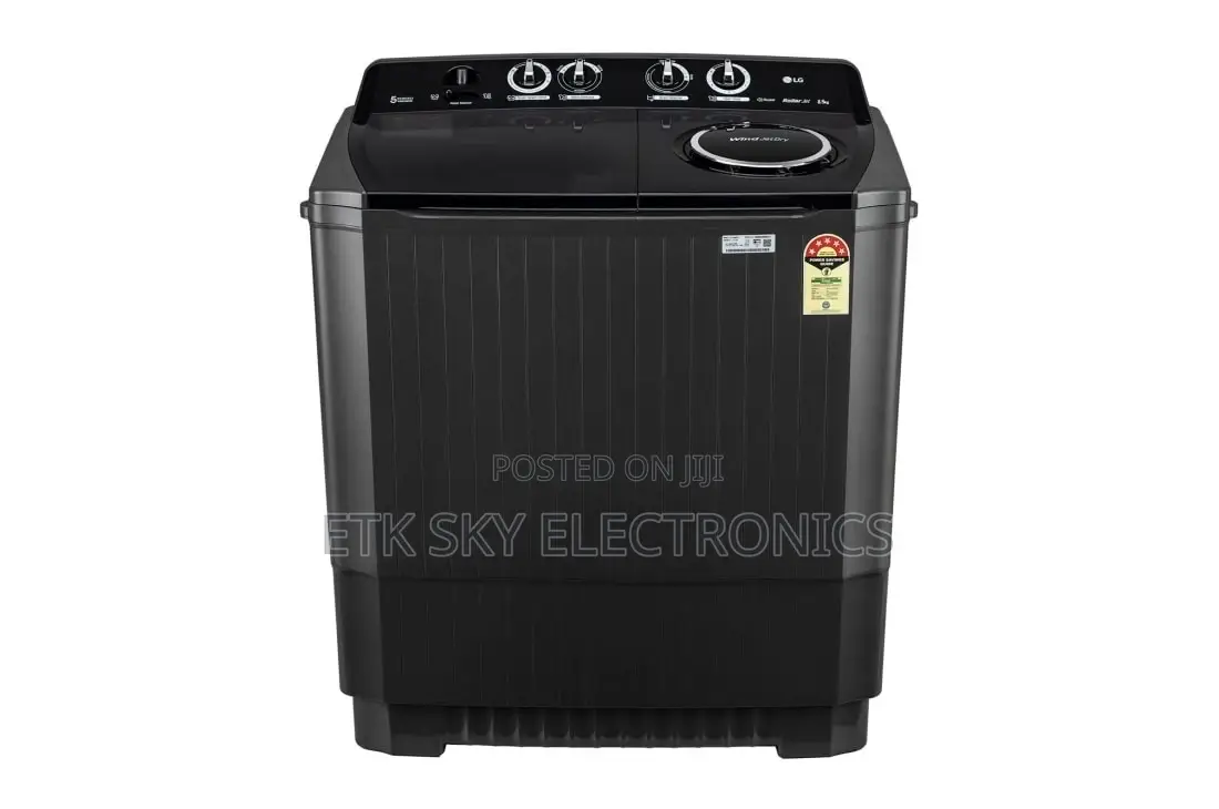 P861ron9t 7kg Twintub Semi Auto Washing Machine Black