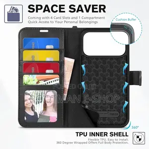Rvelon Wallet Case Magnet For iPhone 17 Pro Max