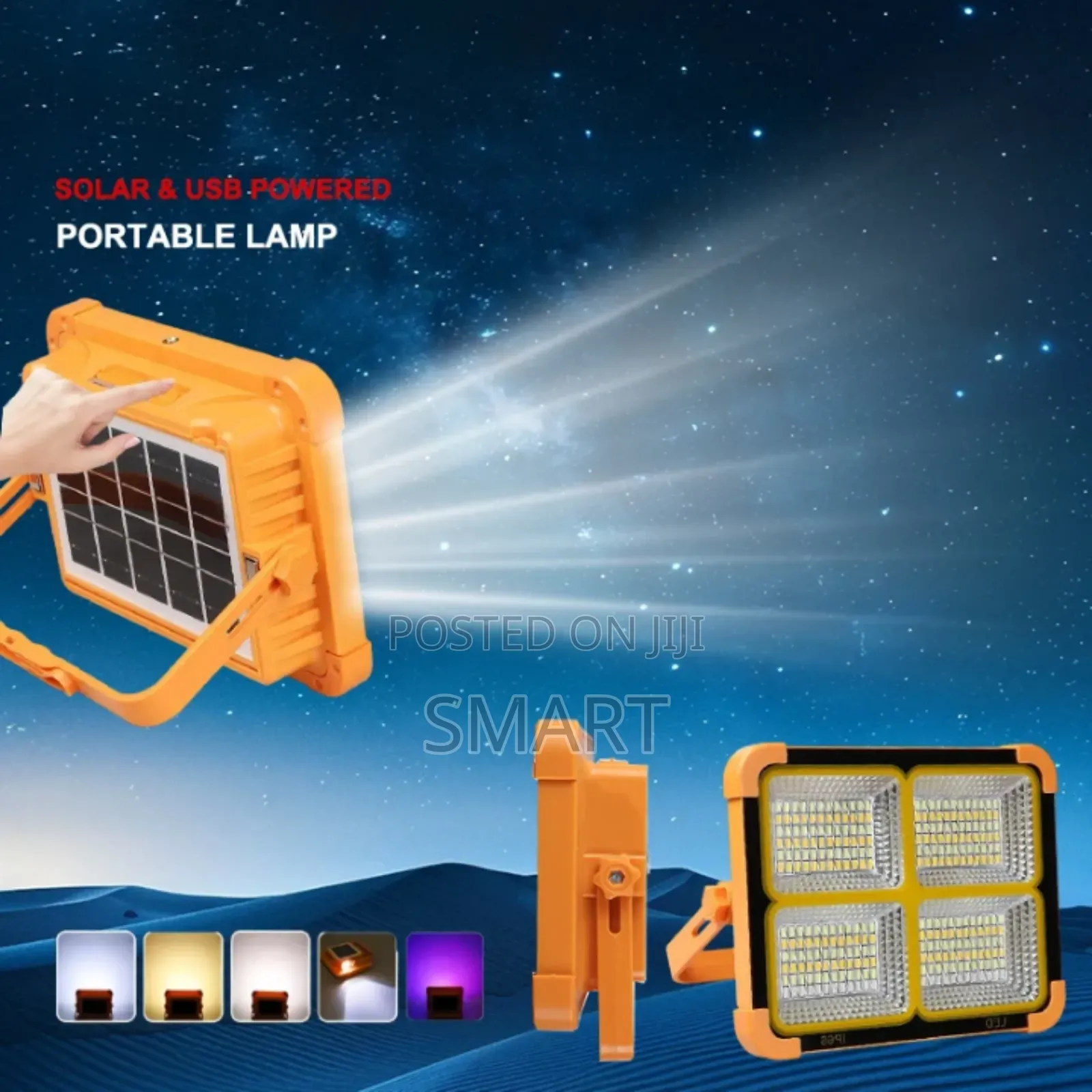 150w Solar Indoor and Outdoor Potable Emergency Led Flood Light