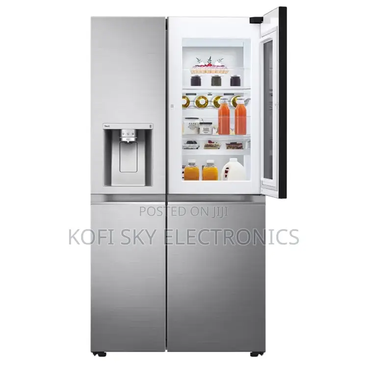 Lg 688l Instaview Side by Side Refrigerator [Gc-X257csew]