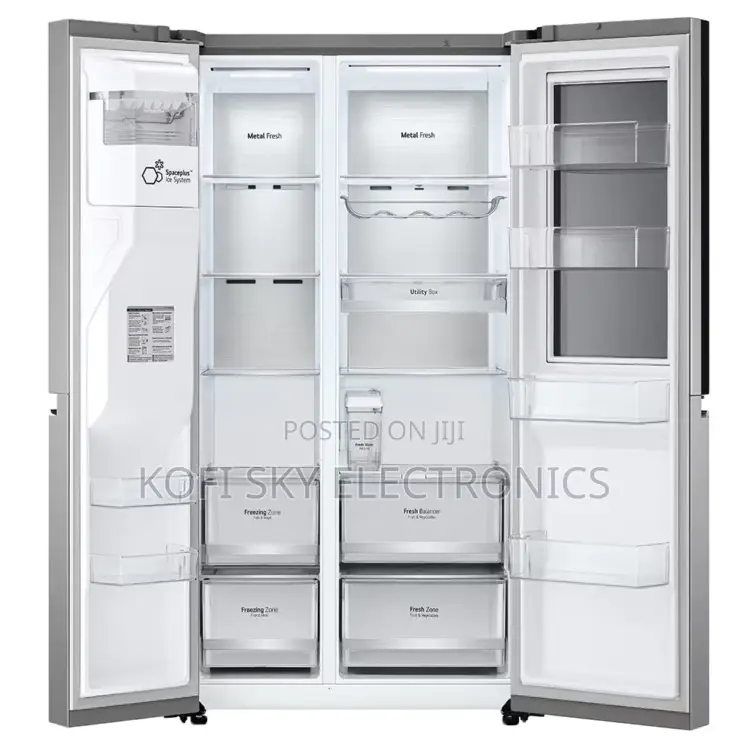Lg 688l Instaview Side by Side Refrigerator [Gc-X257csew]