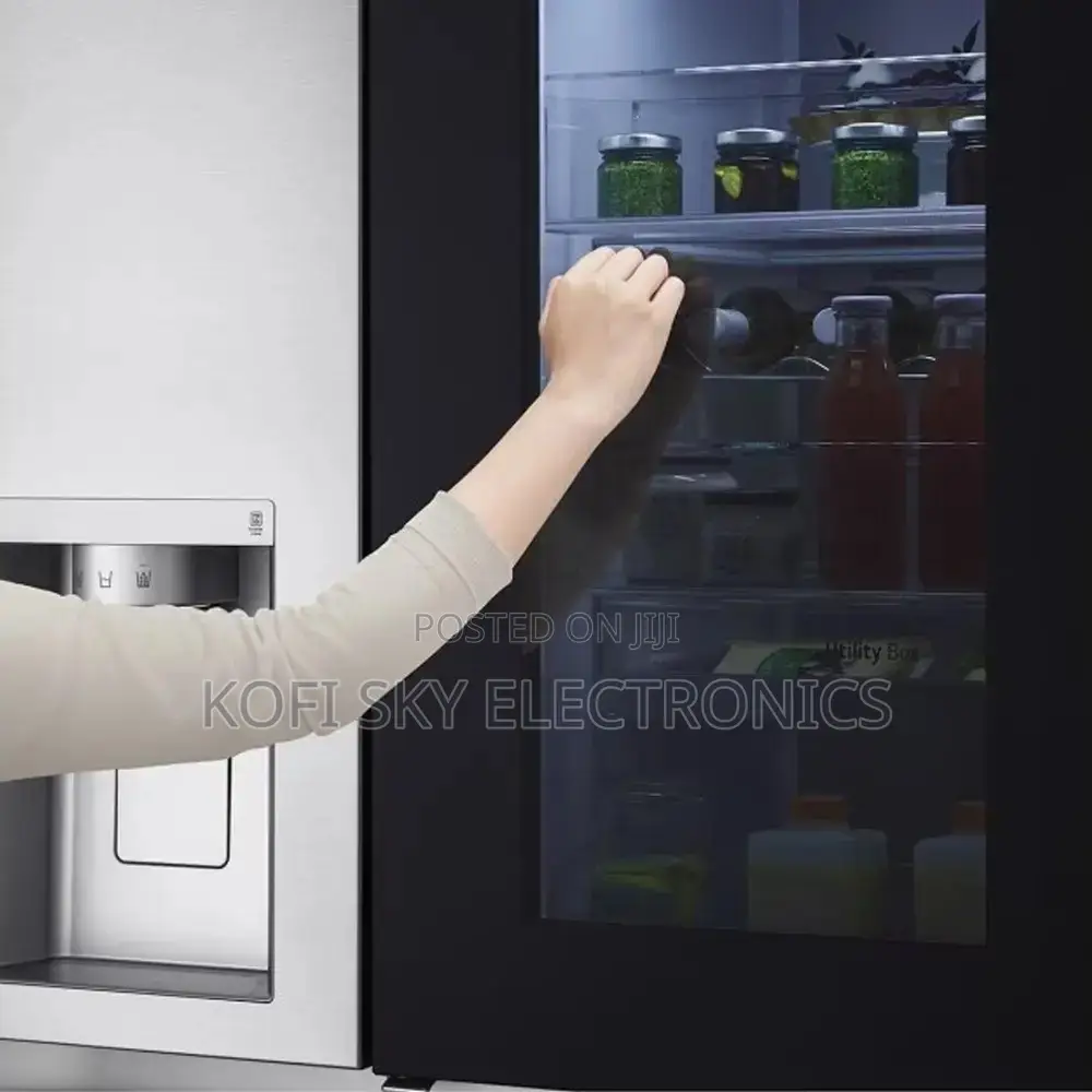 Lg 688l Instaview Side by Side Refrigerator [Gc-X257csew]