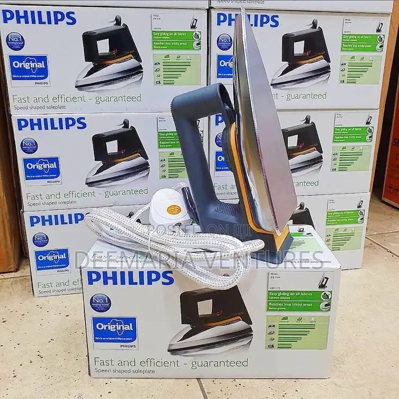 Original Philips Dry Iron 1000w Hd1172 (Brand New)