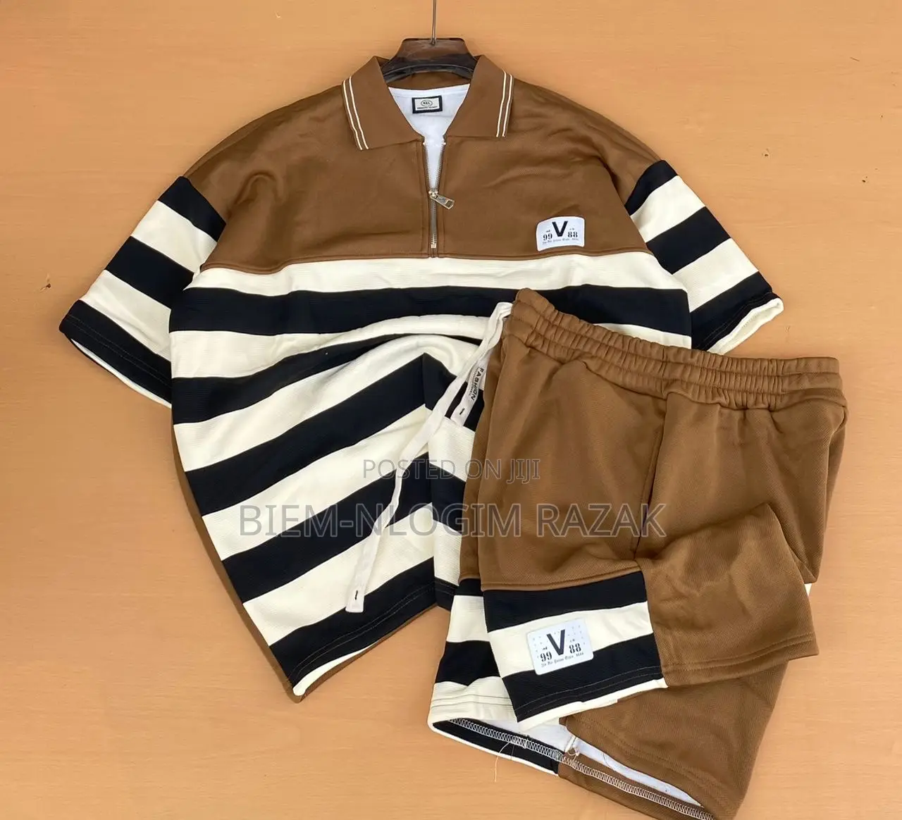 Stripped Top N Down Shorts Available in Stock