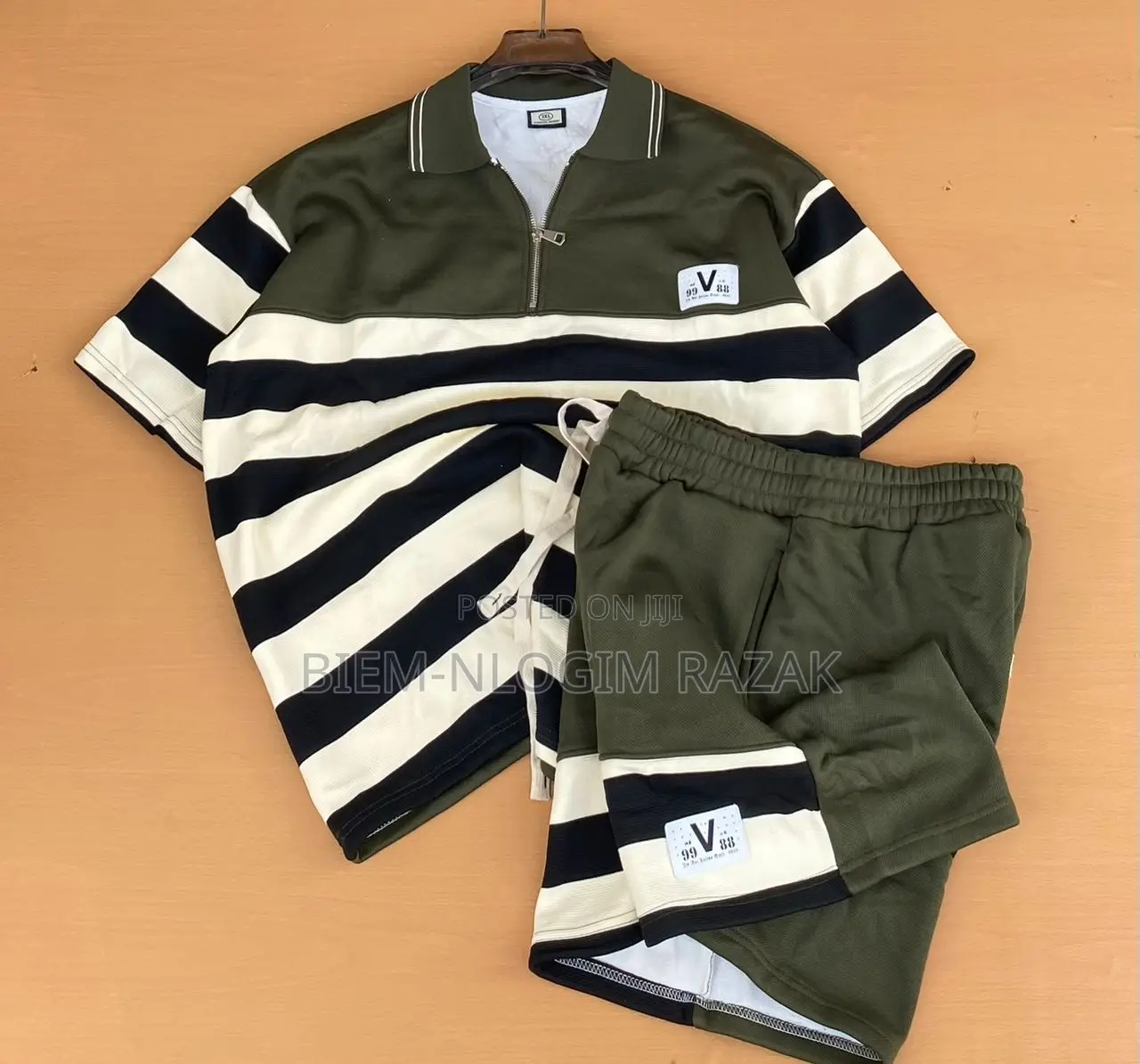 Stripped Top N Down Shorts Available in Stock