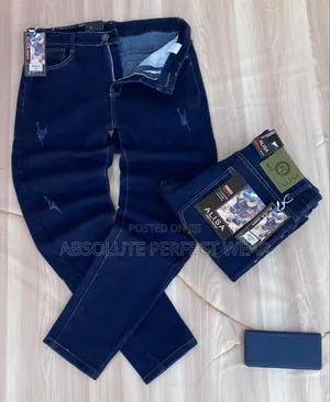 Plain Blue Jeans for Men