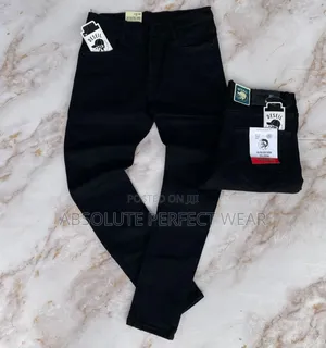 Plain Black Jeans for Men