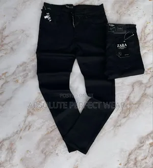 Plain Black Jeans for Men