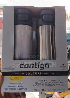 Contigo Stainless Steel Water Bottle, 592ml (24hrs Cold)