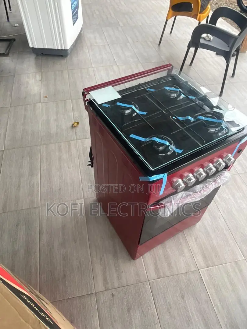 Majestic Red Gas Cooker/Oven Power Meets Grace