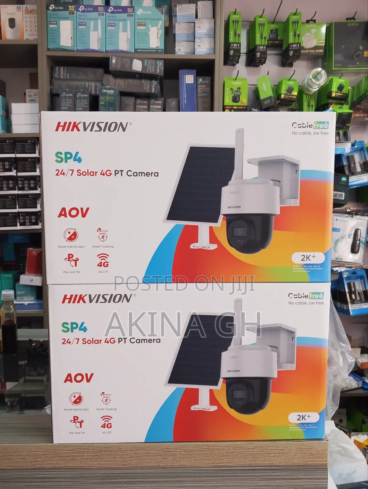 Hikvision Sp4 Smart Light Color Aov 4g Solar Pt Camera Ds-2cfsp4/4g