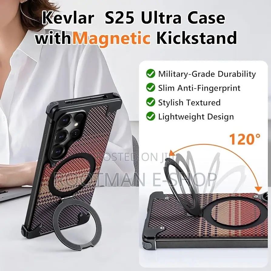 Frameless for Samsung Galaxy S25 Ultra Case, Bezel Less Slim