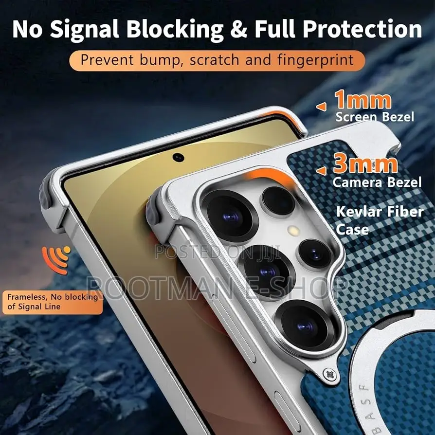 Oatsbasf Frameless for Samsung Galaxy S25 Ultra Case, Bezel Less Slim