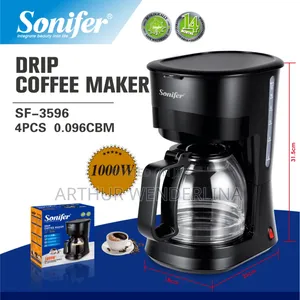 Sonifer Drip Coffee Maker 1.8liters (1000watt)