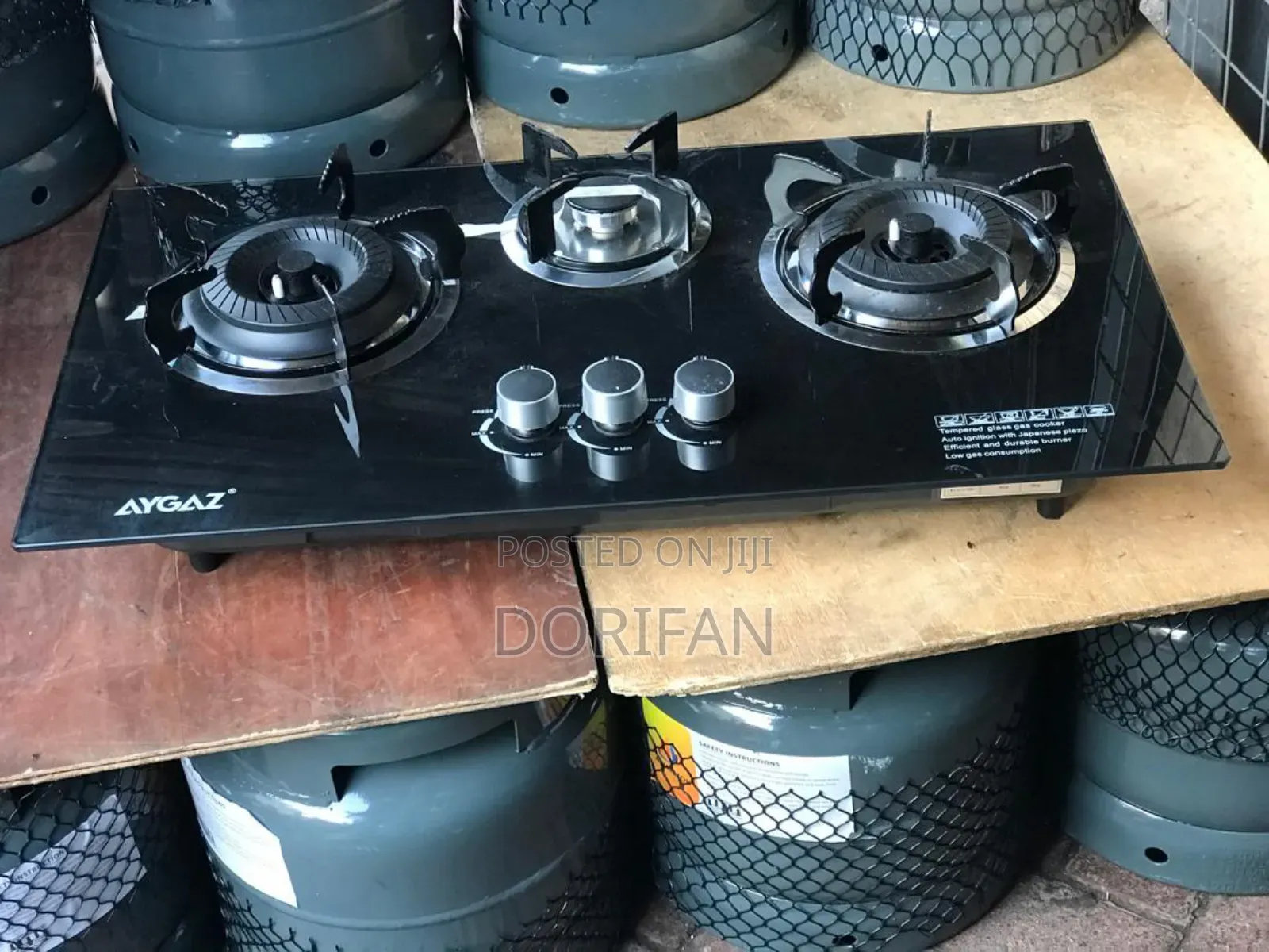3burner Glass Built-in Gas Stove